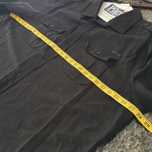 Sean John Black Short Sleeve Button down Shirt 3XL - Picture 8 of 10